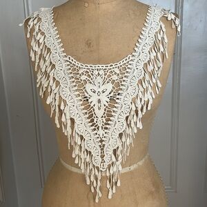 Cotton Venice Yoke w/Fringe Detail